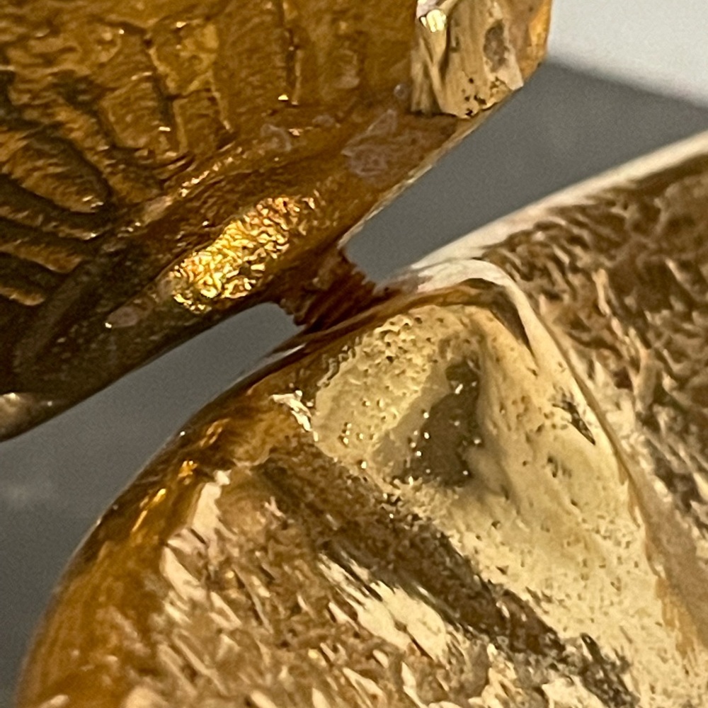 ๐HP๐ Beautiful asymmetrical metal pedestal bowl with butterfly. - Picture 8 of 10